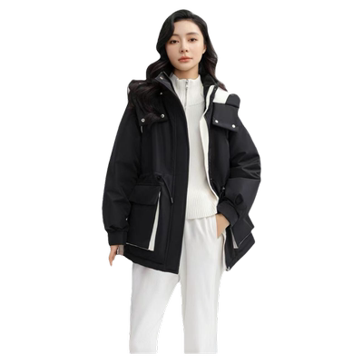 派克羽绒服女中长款2025新款显瘦工装外套TT-DMK55