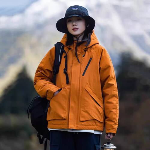 户外冲锋衣登山服防水休闲连帽夹克外套女2026新款露营YH7922