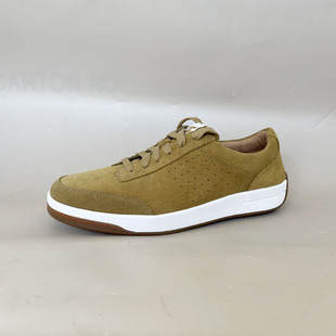 CLARKS其乐男款低帮系带平底运动板鞋休闲皮鞋舒适轻便透气单鞋