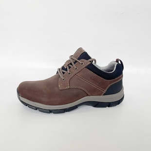 CLARKS其乐男款低帮系带经典商务防水休闲皮鞋舒适通勤工装大头鞋