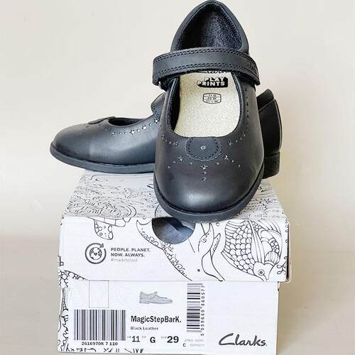 演出皮鞋CLARKS其乐女童圆头休闲