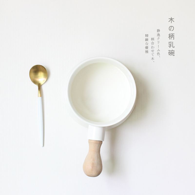 Northern Europe Simplicity Healthy Wooden handle Bone Soup bowl milk Dessert Breakfast Bowl Noodle Bowl household Ceramic handlein the Tableware , Tableware , Bowl  category - from Buy2taobao.com to provide professional Taobao agent buy service