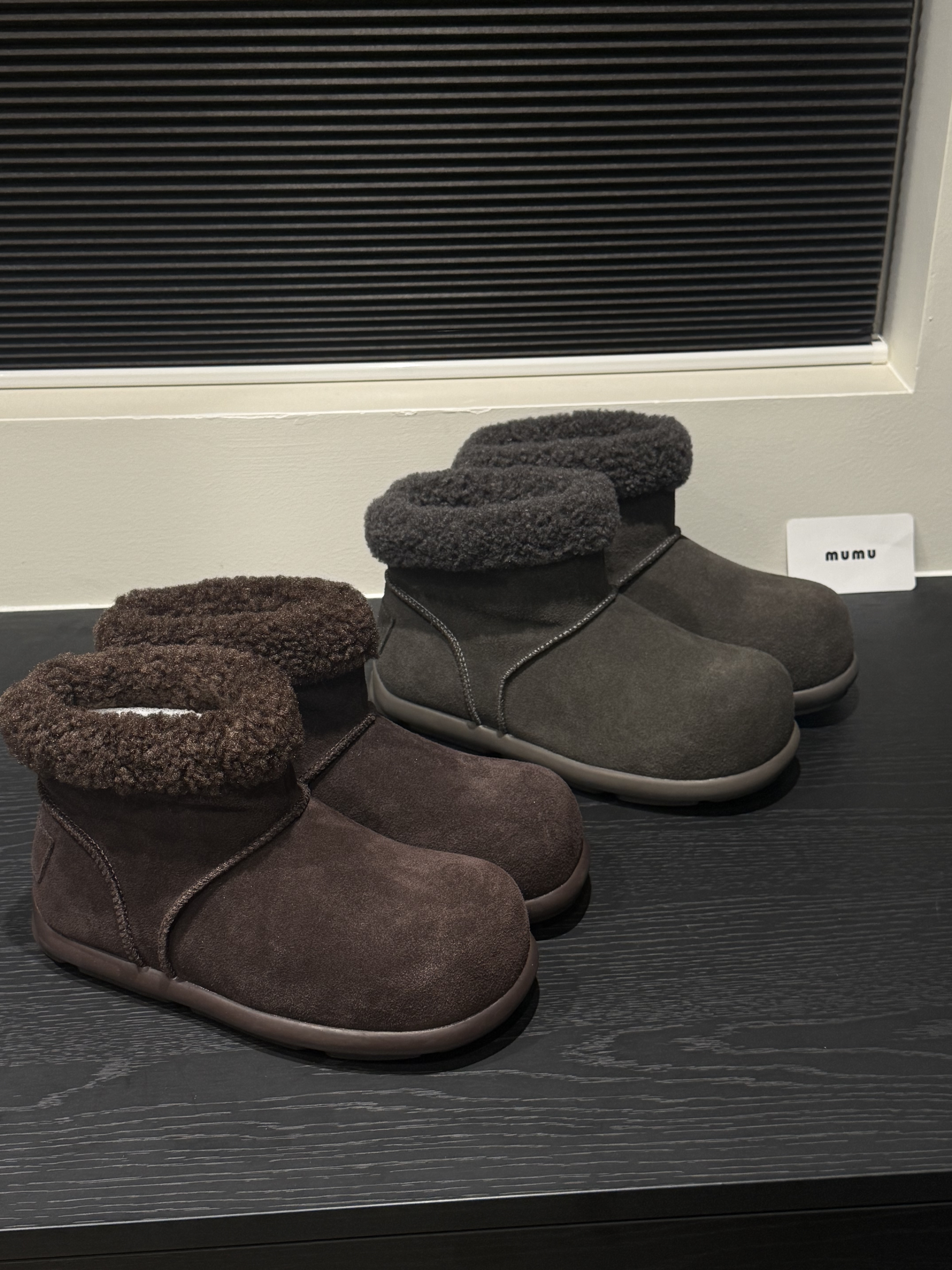 木木酱/MUMU2025新款厚底雪地靴女棉鞋潮流百搭磨砂潮流保暖秋冬