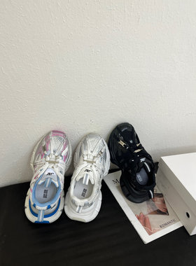 MONIZ2025新款绑带老爹鞋男女款增高厚底鞋休闲运动鞋