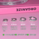 爆闪医用钛钢直针耳骨钉养耳洞防过敏耳圈耳扣小众耳钉耳环耳饰女