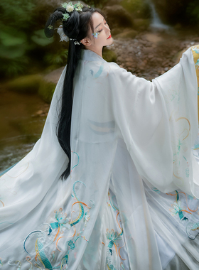 【如梦霓裳丨小青】14年店庆汉服男女夏季情侣魏晋风交领大袖襦裙