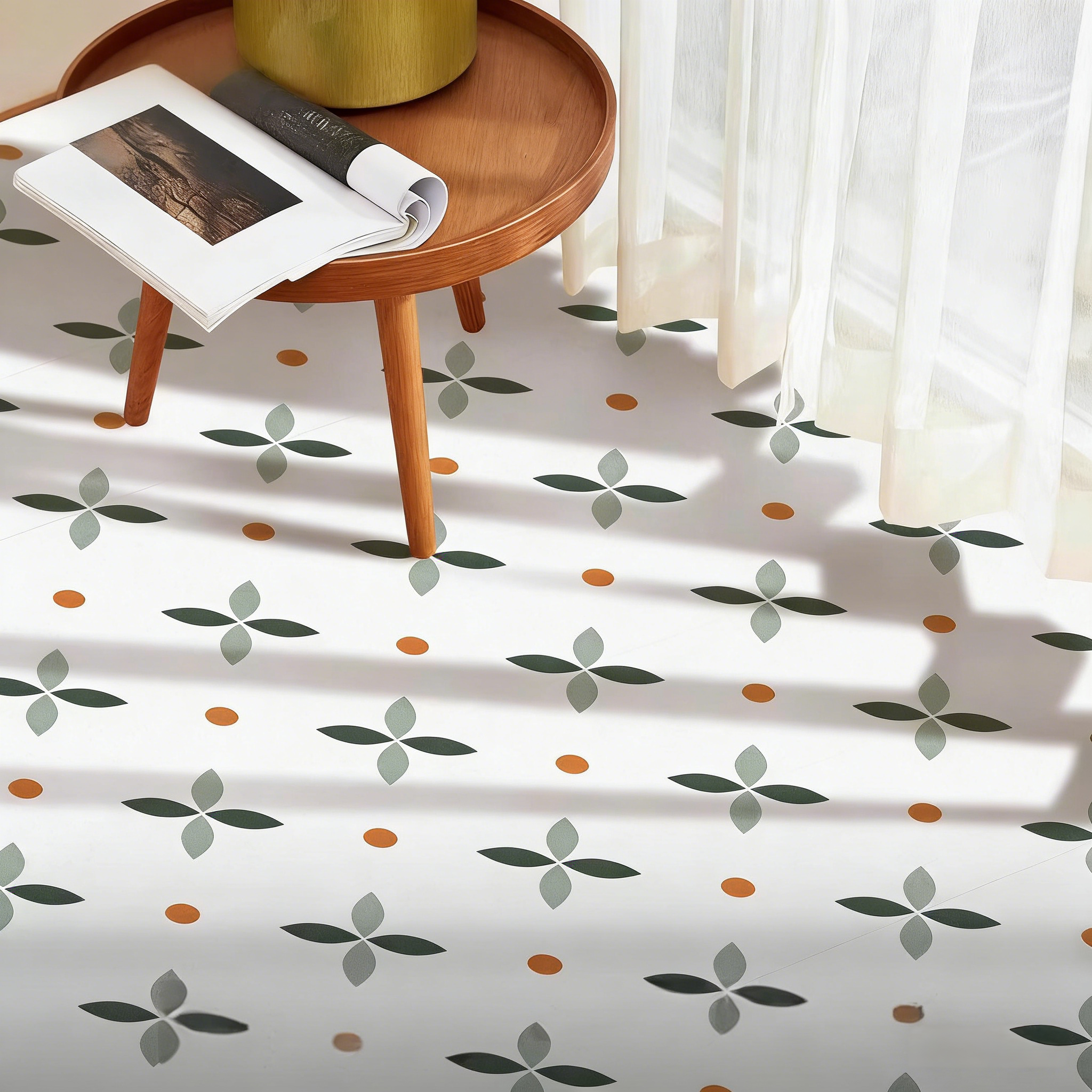 卫生间浴室防水地贴墙地面翻新改造小花砖防滑防潮自粘厨房地板贴,家居饰品,地贴,淘宝优惠券,粉丝福利购,淘宝优惠卷