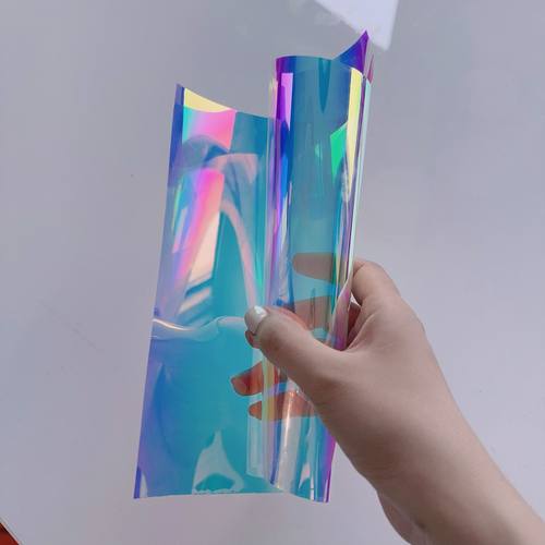 炫彩钢琴镭射纸七彩镭射贴纸