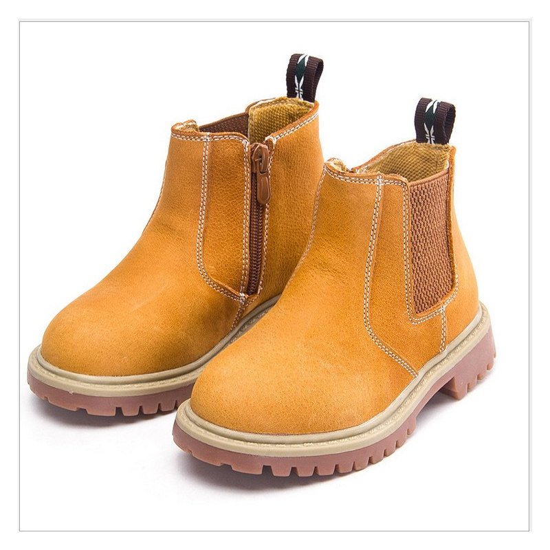 Chaussures enfants en cuir suture de voiture - semelle tendon - Ref 1003985 Image 1