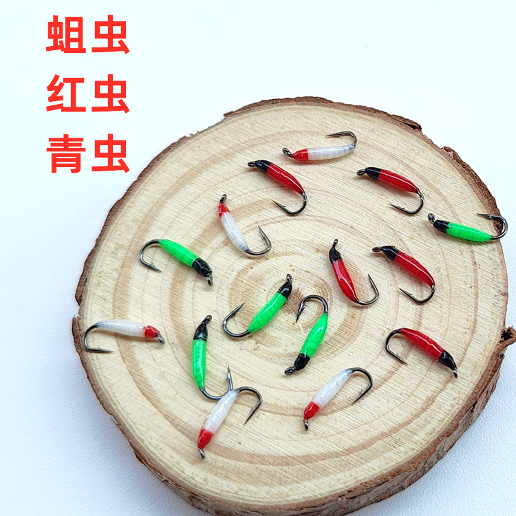 仿生蛆虫红虫青虫飞蝇钩