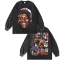 Washed Distressed Long Sleeves (Double-Sided Printing) 01