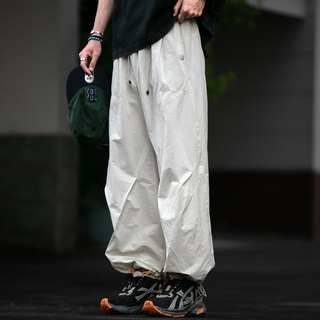 日系户外防泼水轻薄登山裤男女直筒束脚休闲裤夏季情侣徒步工装裤