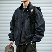 日系复古立体解构设计立领外套男clenafit宽松猎装 工装 夹克上衣潮