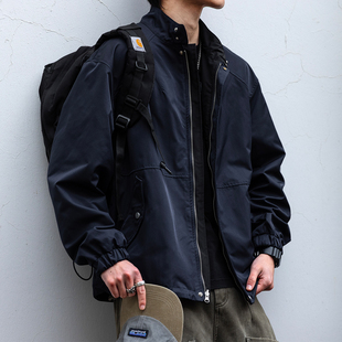 【双重人格】春季新款教练夹克男女双面穿立领宽松休闲外套上衣潮