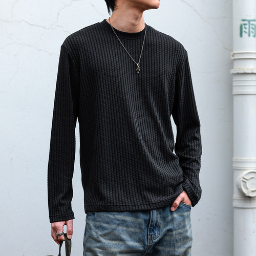 易打理运动健身透气长袖T恤男