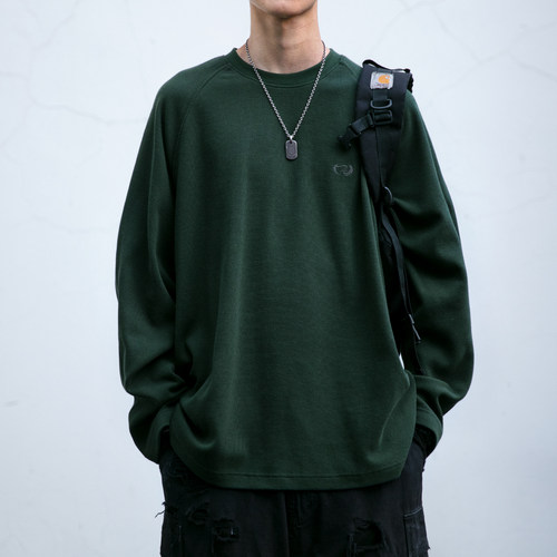 纯色日系潮牌宽松长袖卫衣