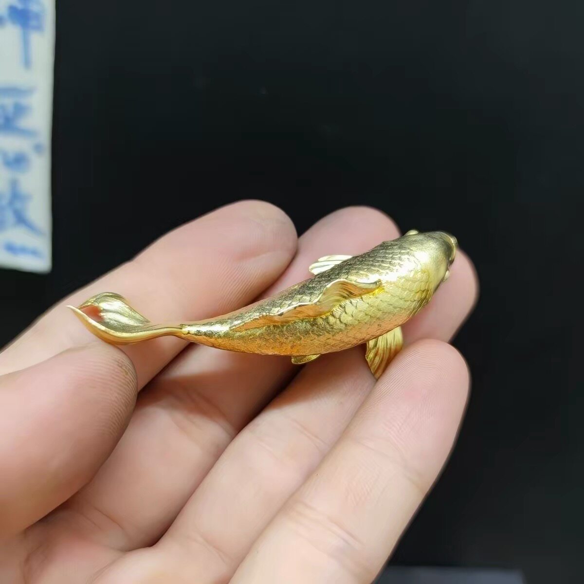 【求锦鲤】纯铜招财锦鲤年年有余居家办公鲤鱼摆件旺事业铜鱼摆件