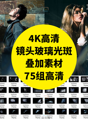 Lens Distortions高清4K唯美Luminary虚焦镜头玻璃光斑PS叠加素材