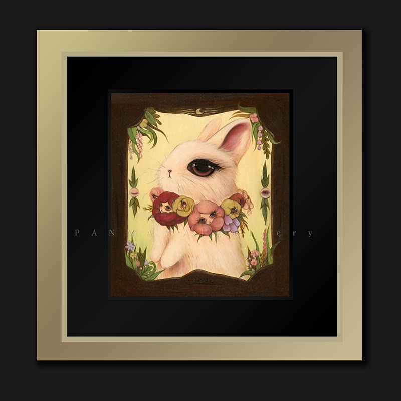 2023年 兔年小版画 新春 新生 灰兔 三月兔 赵绮莉@绮莉莉莉丝