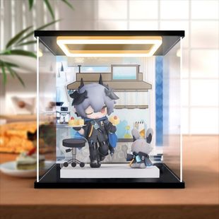 适用APEX 来份甜点系列 明日方舟 逻各斯 手办防尘罩亚克力收纳盒