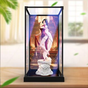 合金框展示盒适用BearPanda 不知火舞 摆件手办模型防尘收纳盒