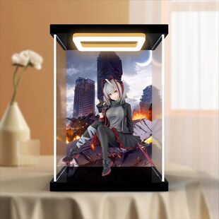 适用FuRyu明日方舟 压泡面人偶 W 能量联结 手办亚克力回灯收纳盒