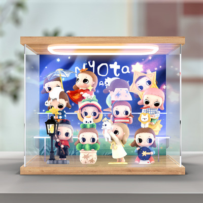 适用泡泡玛特Nyota你我皆星辰系列手办盲盒摆件玩具礼物收纳盒