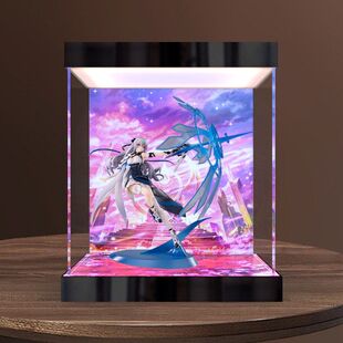适用绷坏3 布洛妮娅 次生银翼 手办灯光款防尘罩亚克力背景收纳盒