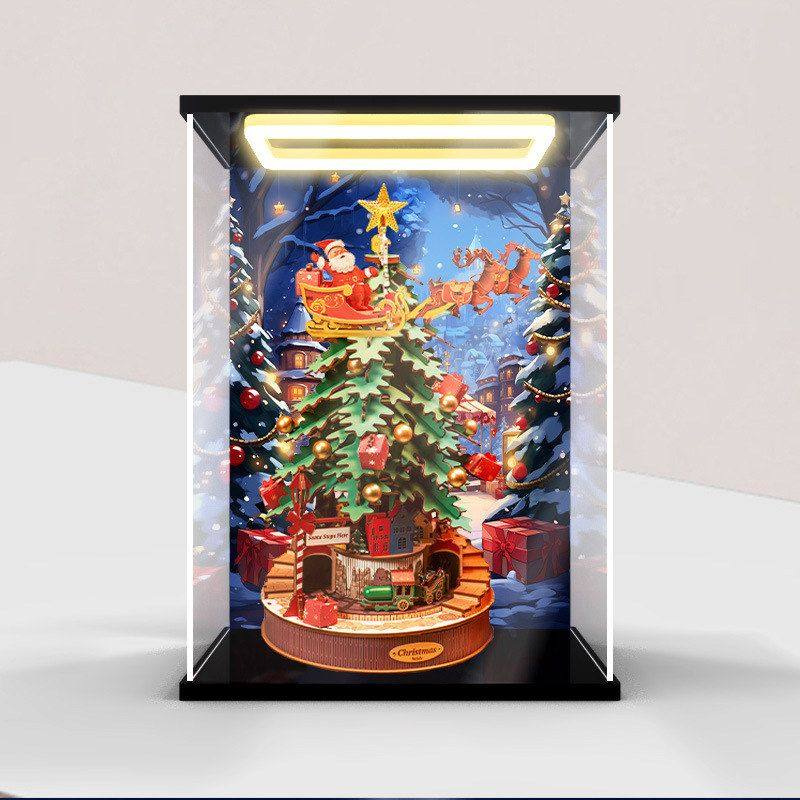 适用rolife若来圣诞环游记音乐盒积木模型防尘罩亚克力回灯收纳盒,居家布艺,收纳盒,淘宝优惠券,粉丝福利购,淘宝优惠卷