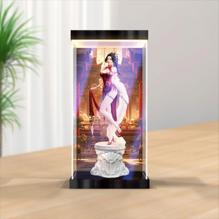 亚克力展示盒适用BearPanda 不知火舞 摆件手办灯箱款高清收纳盒