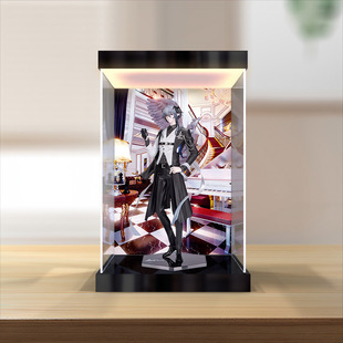 适用明日方舟 特蕾西娅逻各斯 音律之旅 手办防尘罩灯箱款收纳盒