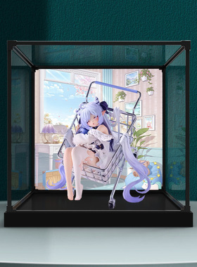 适用EUSUN 睡眠恶魔 诺诺丝 手办模型亚克力防尘罩合金框架收纳盒