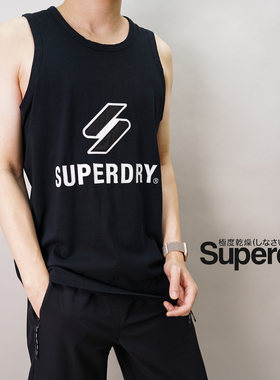 无袖背心短袖t恤Superdry