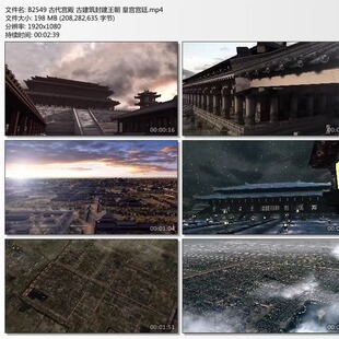 古代宫殿 古建筑封建王朝 皇宫宫廷 高清视频剪辑素材