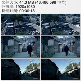 北京胡同棚户区贫民区 低矮的平房普通百姓生活 高清实拍视频素材
