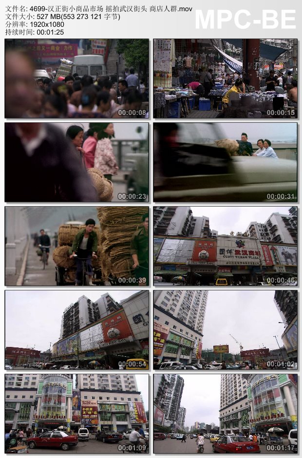 汉正街小商品市场摇拍武汉街头 商店人群 实拍视频素材