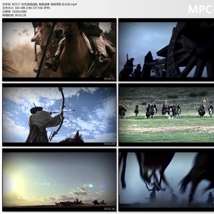 古代战场战乱 匈奴战争 匈奴军队与士兵 高清实拍视频剪辑素材