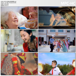 各行各业和谐社会传统美德好人好事正能量志愿者高清实拍视频素材
