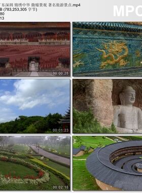 广东深圳 锦绣中华微缩景观 旅游景点 高清实拍视频素材