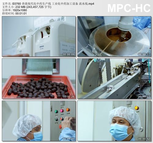 香港现代化中药生产线 工业化中药加工设备流水线 实拍短视频素材