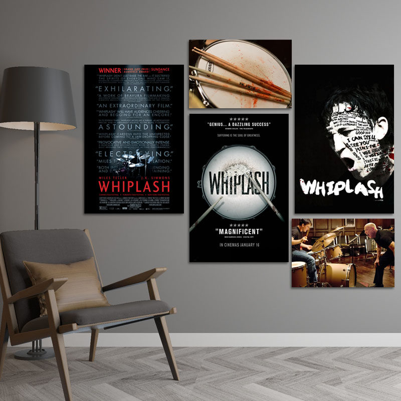 爆裂鼓手音乐电影海报排练室琴行打击乐架子鼓培训班教室墙贴纸画