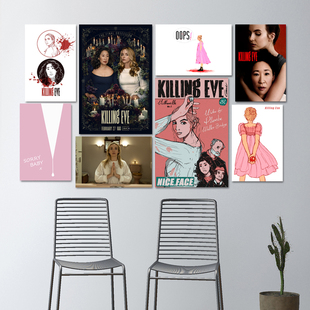 美剧Killing Eve杀死伊芙4季海报剧照贴画 朱迪科默照片墙贴壁纸