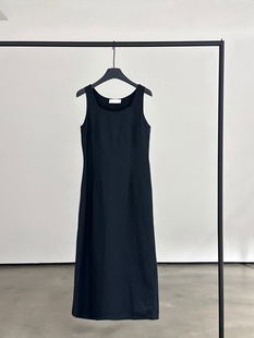 现货2025夏新款女装黑色无袖连衣裙简约~大谷正品联系客服购买