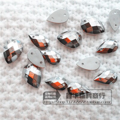 手缝网面水滴形diy辅料金色珠子