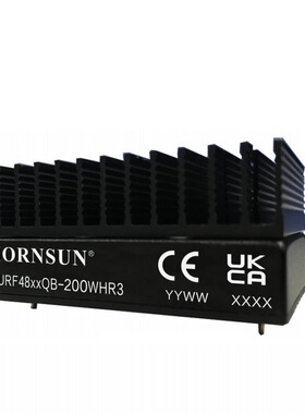 URF4812QB-200WHR3金升阳DC-DC电源模块18-75V转12V16.7A带散热器
