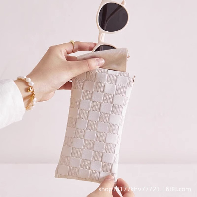 眼镜袋女自动闭合保护盒抗压便携套墨镜太阳镜级弹片便携收纳袋