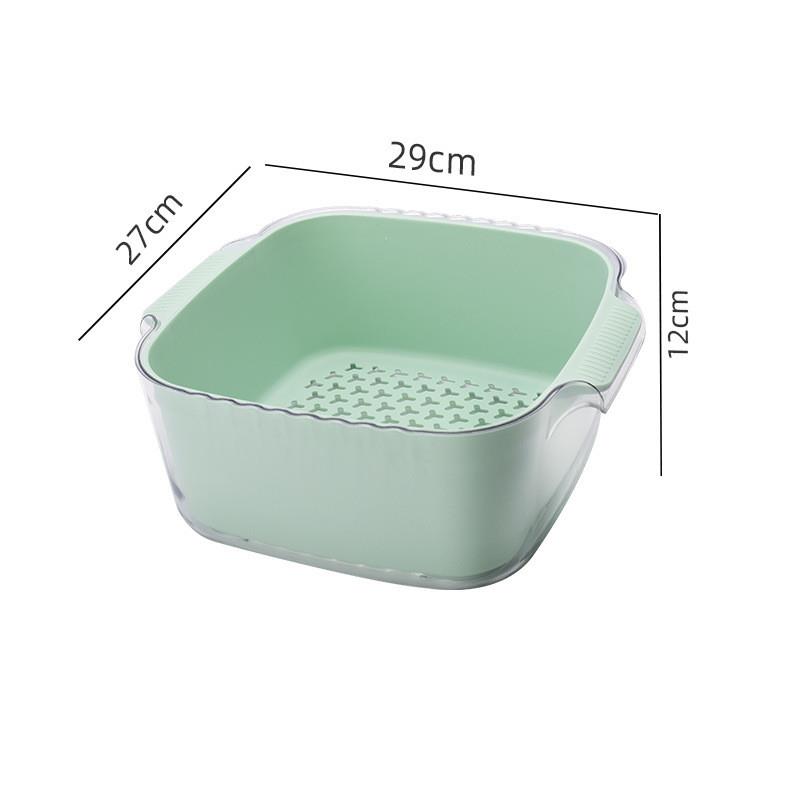 双层洗菜盆沥水篮厨房用品家用滤水菜篓客厅水果盘果蔬篮淘菜盆子