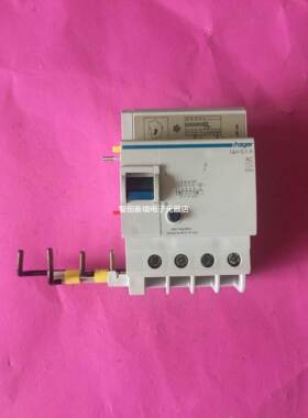 HAGER/海格 4P63A断路器开关100mA电磁漏电附加器BD463M