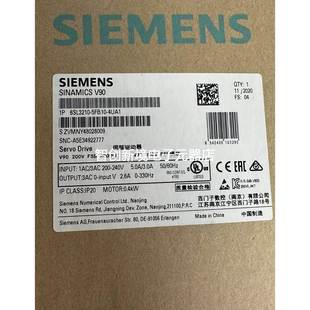 4UA1 全新原装 5FB10 6SL3210 4UF1 西门子400w伺服驱动器