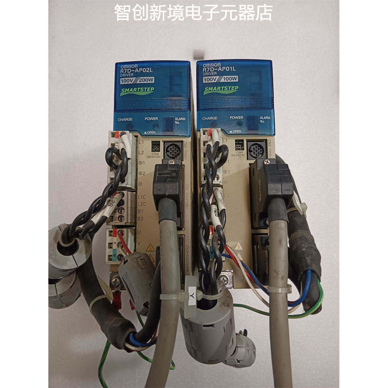 欧姆龙伺服驱动器R7D-AP01L/AP02L 原装拆机 9成新 功能包好